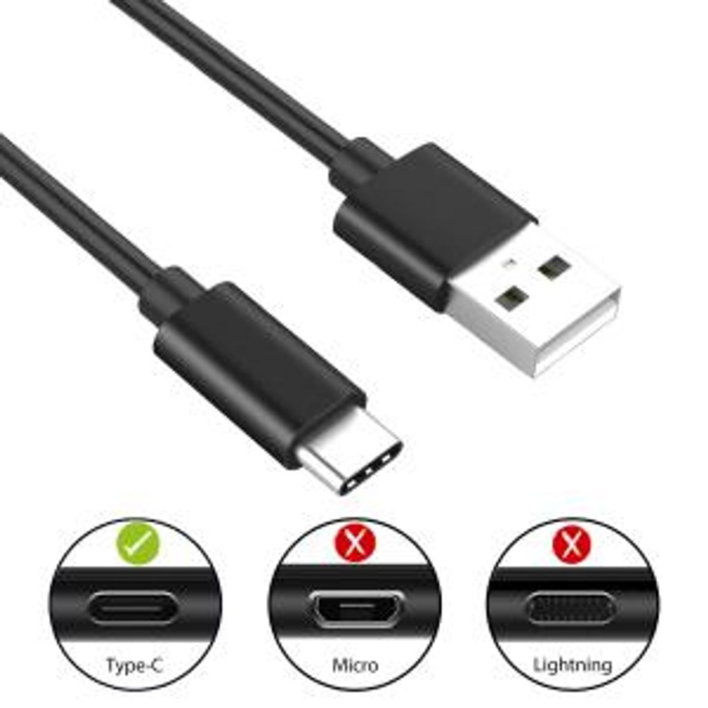 EWENT kabel USB 2.0 A na USB-C, 1,8 m - crni