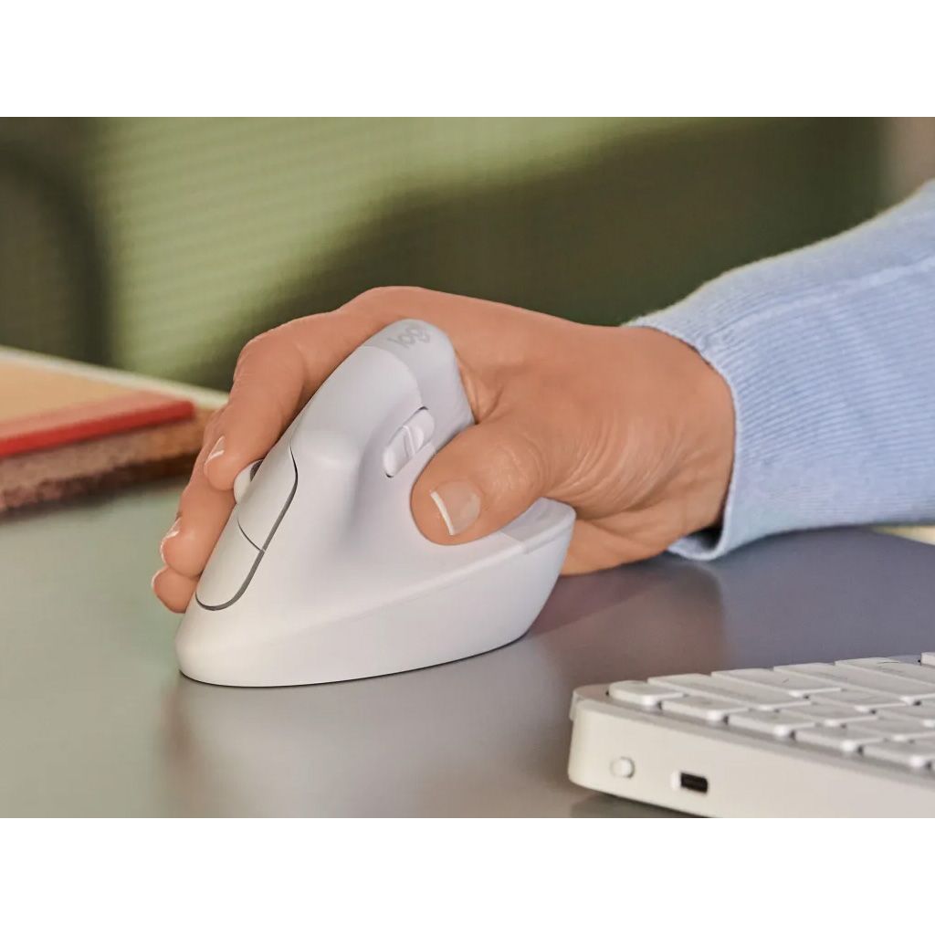 LOGITECH Mouse +Lift Vertical Ergonomic - bijela