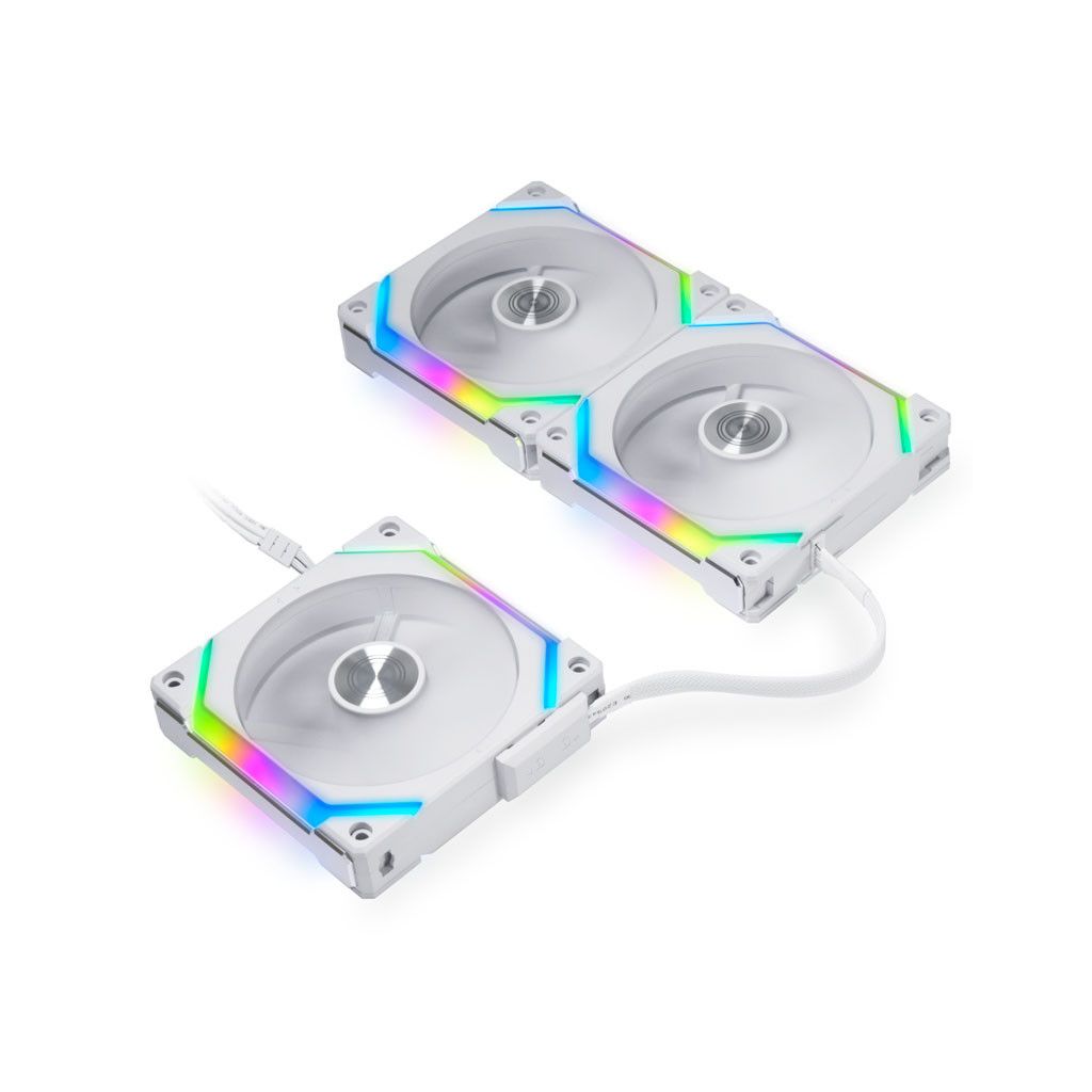 LIAN LI ventilator kućišta uni VENTILATOR SL120 V2 RGB PWM 120mm, 3 Pack + kontroler, bijeli