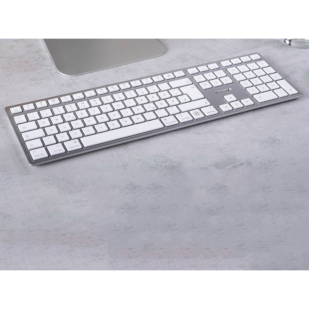 Cherry KW 9100 Slim za Mac tipkovnicu, srebrna, USB-C, UK-SLO g.