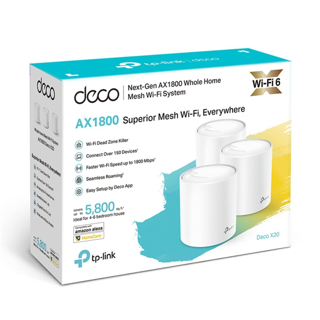 Pristupna točka TP-LINK-AP Deco X20 AX1800 Wi-Fi6 Mesh 3 komada