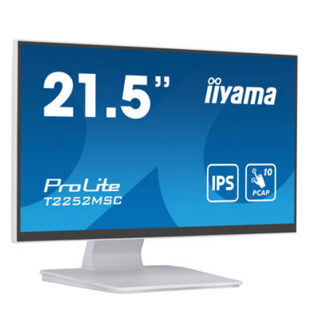 IIYAMA ProLite T2252MSC-W2 54,5 cm (21,5") FHD IPS LED zvučnici, bijeli interaktivni zaslon osjetljiv na dodir