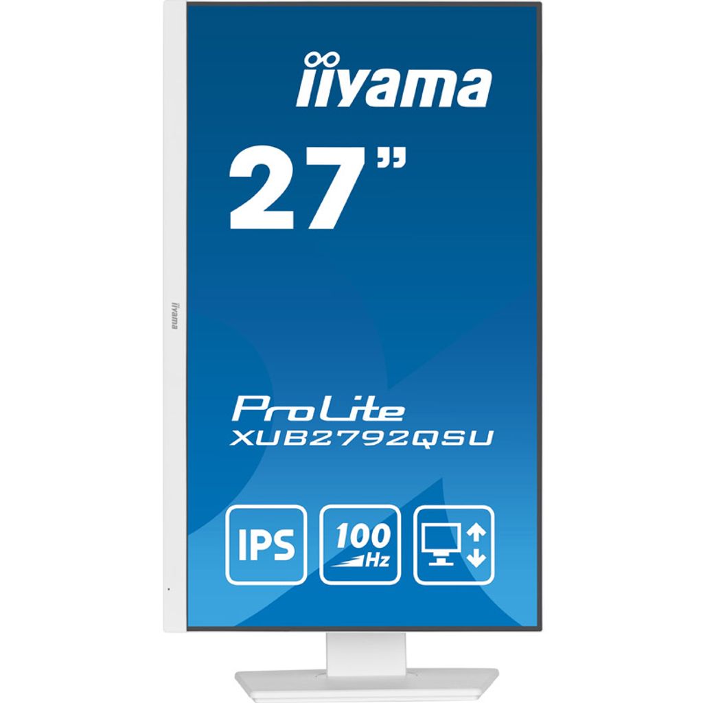 IIYAMA ProLite XUB2792QSU-W6 68,5 cm (27") 100 Hz 2K IPS LED LCD HDMI/DP monitor zvučnika