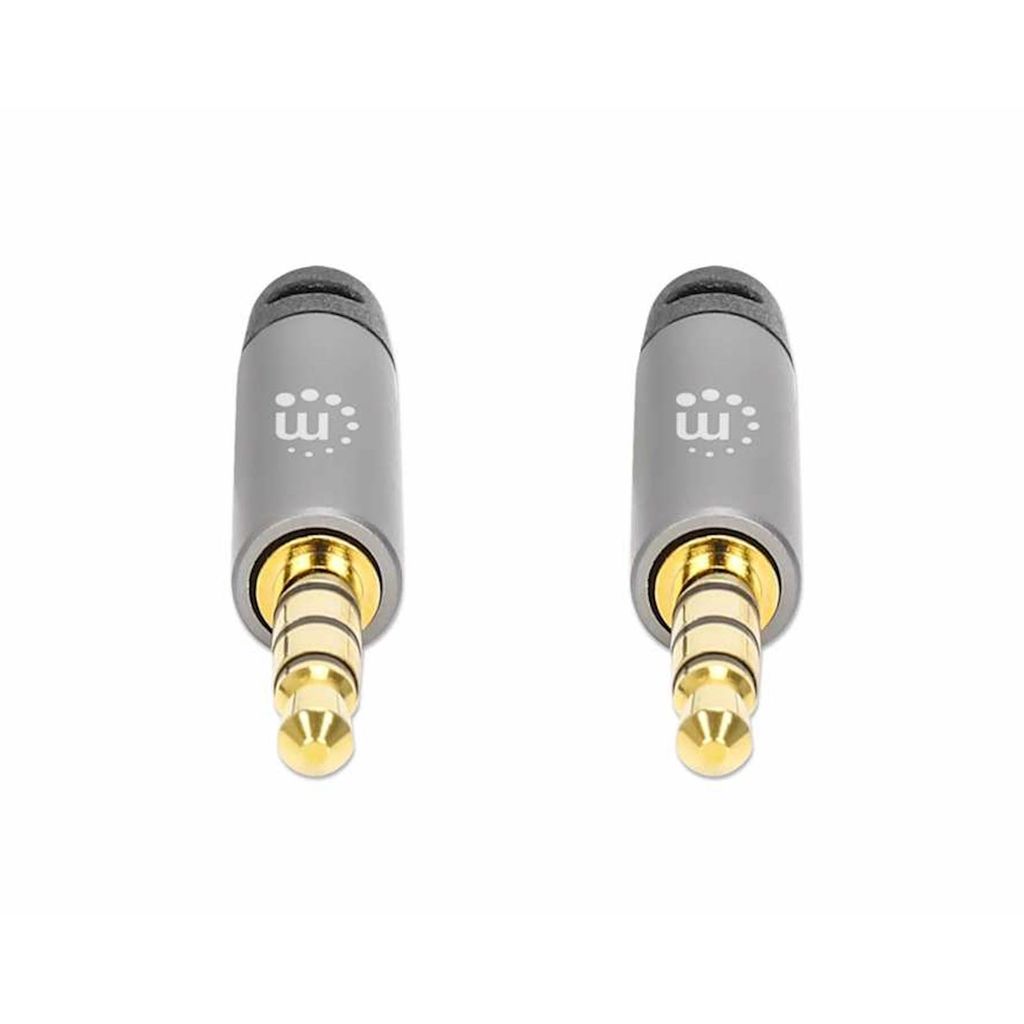 MANHATTAN kabel 3,5 mm Stereo muški/muški, 3 m, crno/srebrni