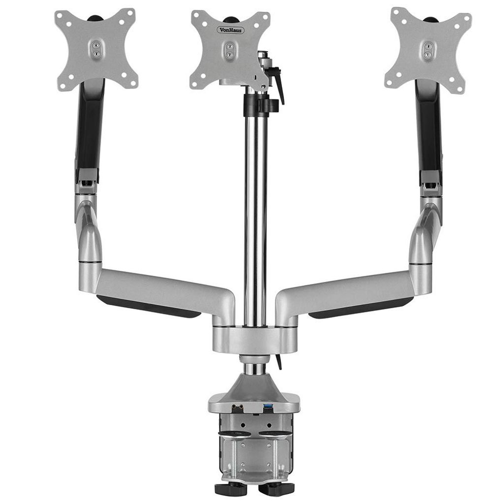 VONHAUS trostruki nosač stola do 32'' dijagonale, 2 x USB 3.0, plinska opruga