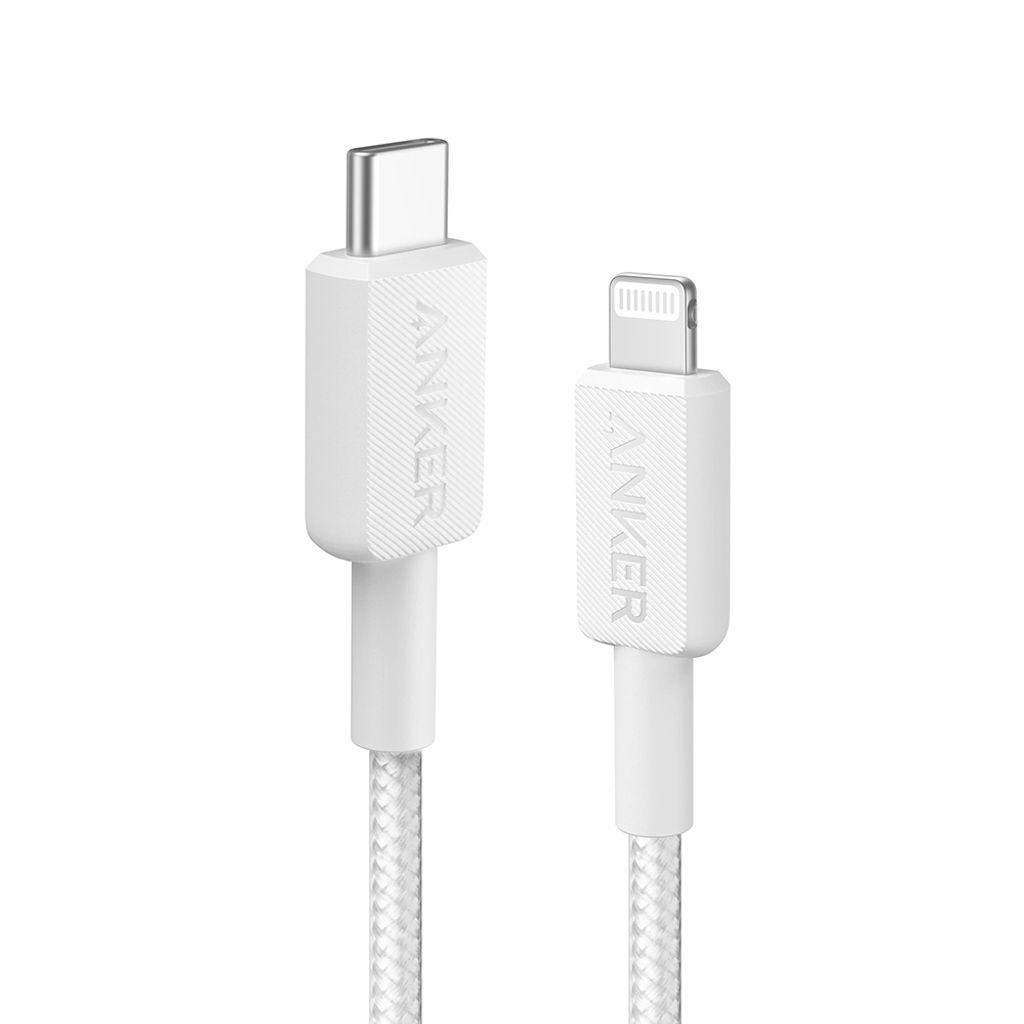 ANKER 322 USB-C na Lightning pleteni kabel 0,9 m bijeli