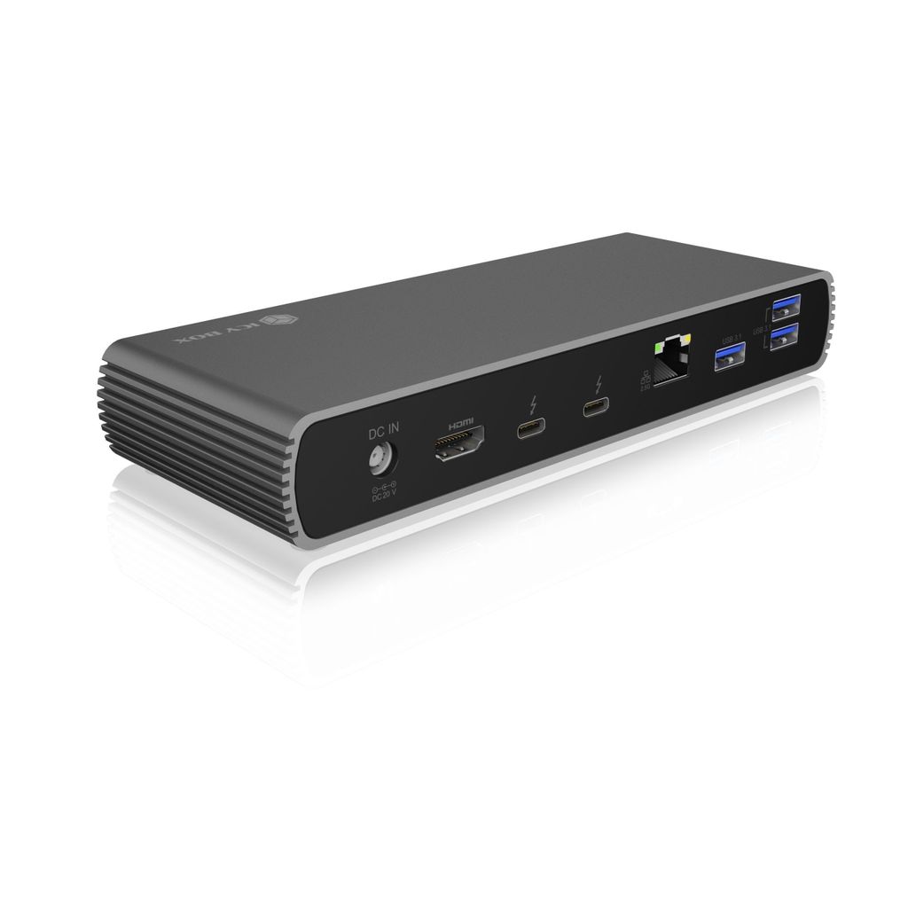 Priključna stanica ICYBOX Thunderbolt 4 s napajanjem PD100W  IB-DK8801-TB4