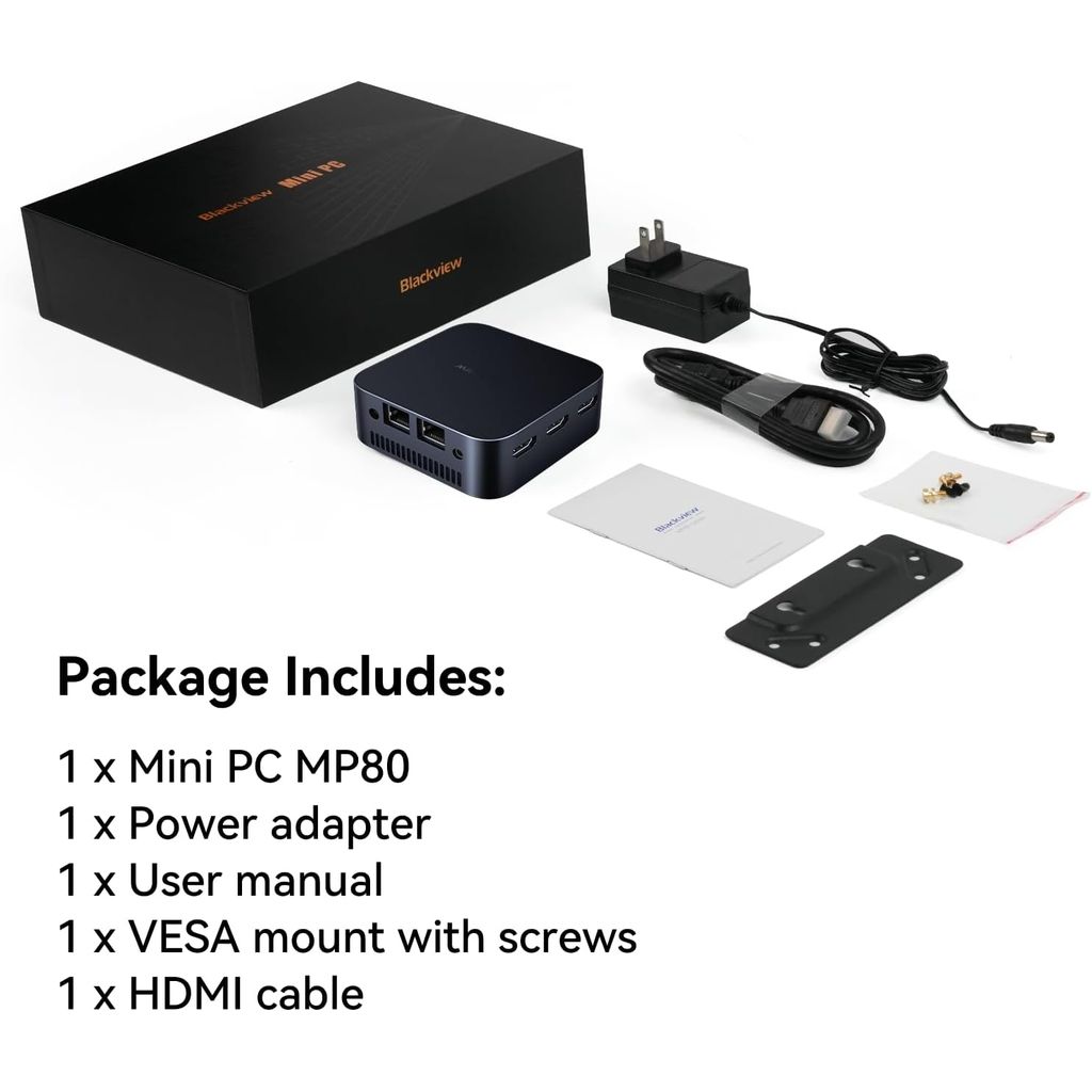 BLACKVIEW MP80 Mini PC, Intel N-series N97, 16/512GB