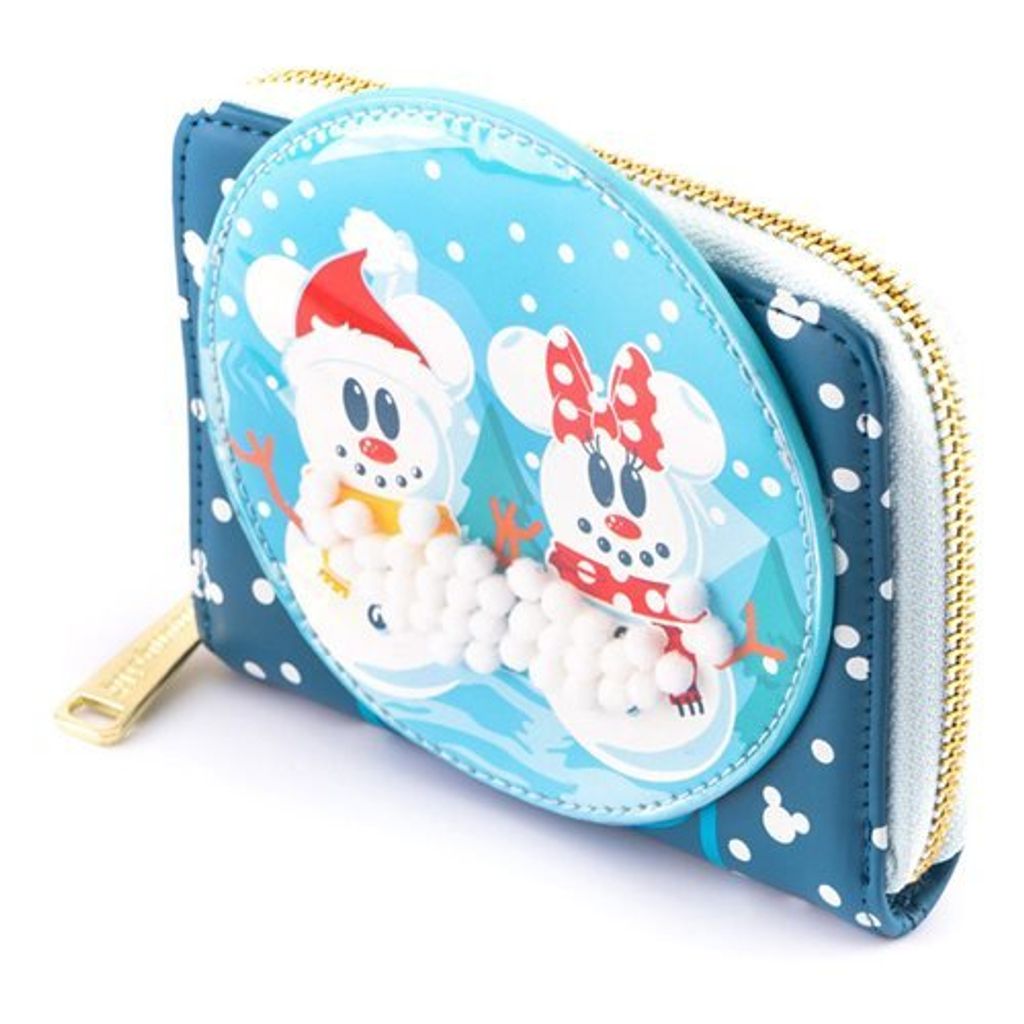 LOUNGEFLY Novčanik DISNEY SNOWMAN MICKEY MINNIE SNOW GLOBLE