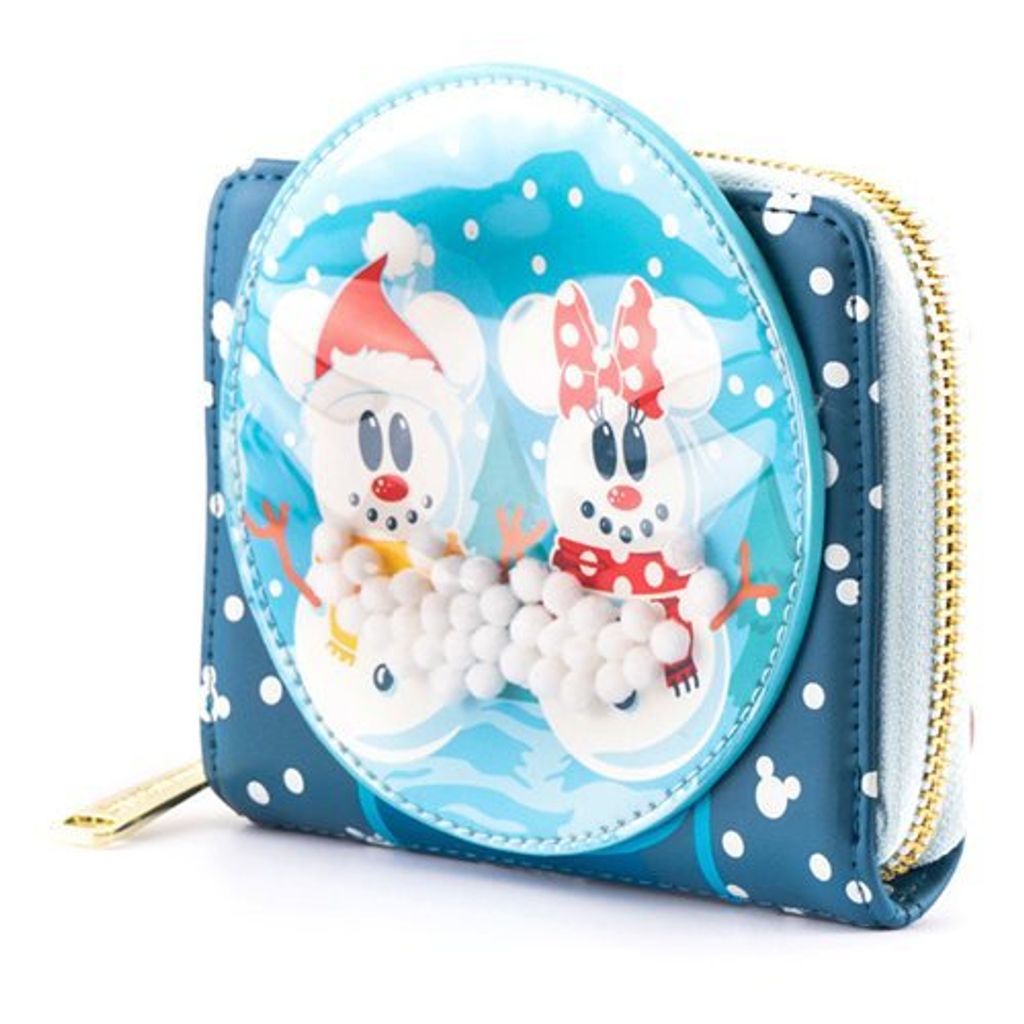 LOUNGEFLY Novčanik DISNEY SNOWMAN MICKEY MINNIE SNOW GLOBLE