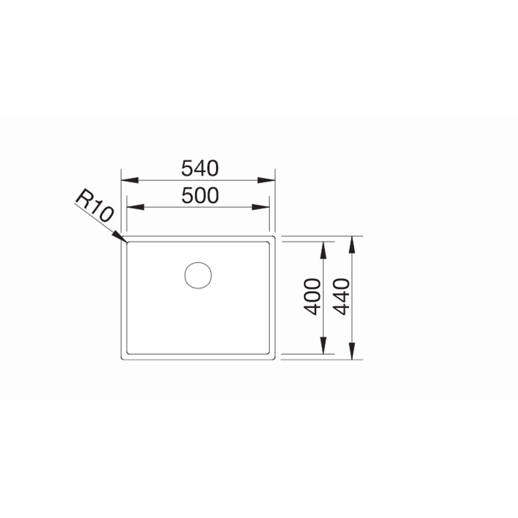 BLANCO sudoper Claron 500-IF s vrhom sifona 523390