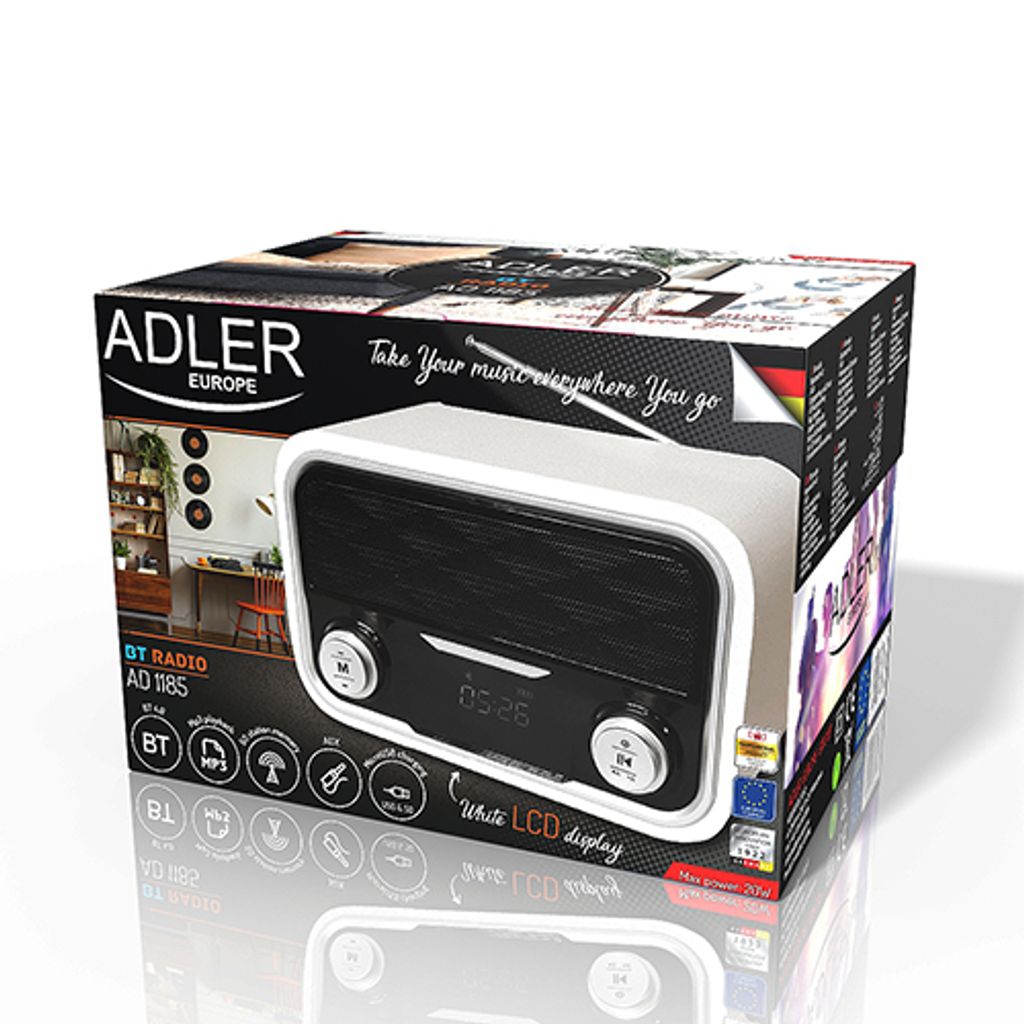 ADLER radio i Bluetooth/AUX/FM/SD/USB uređaj (AD1185)