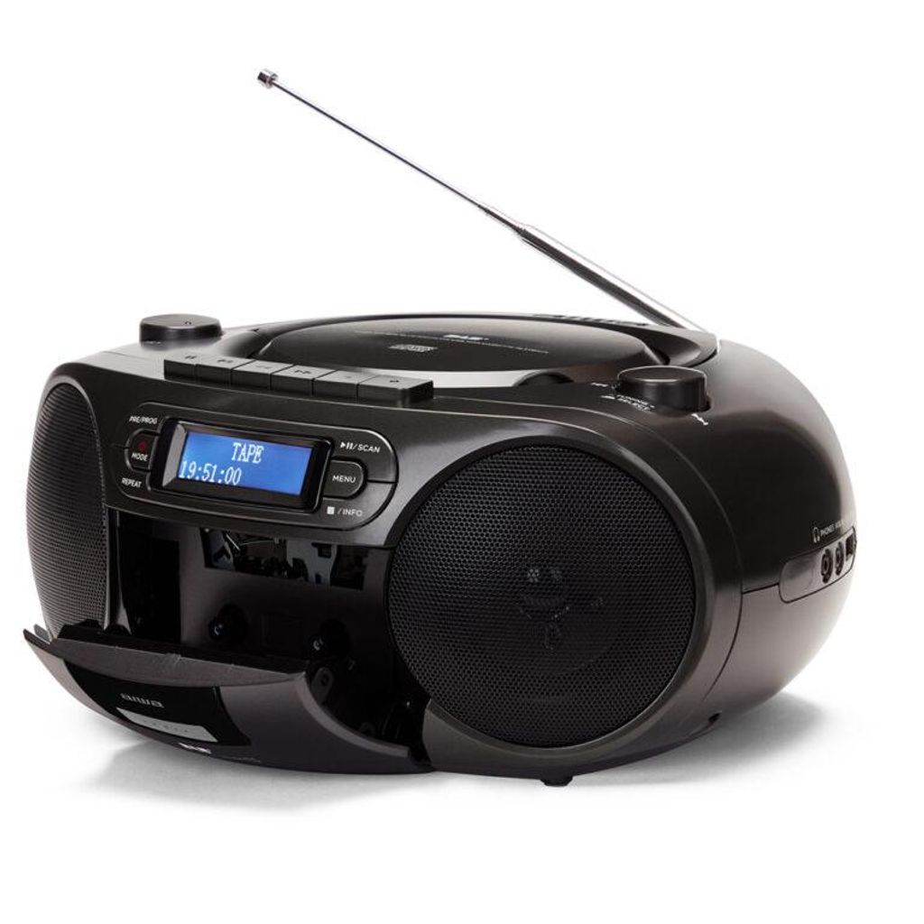 AIWA Prijenosni CD/MP3/kazetofon - Boombox s DAB+/FM-RDS BBTC-660DAB/BK