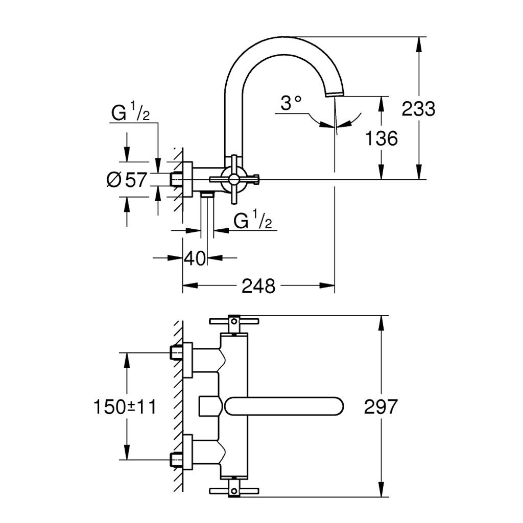 GROHE armatura za kadu Atrio (25010003)