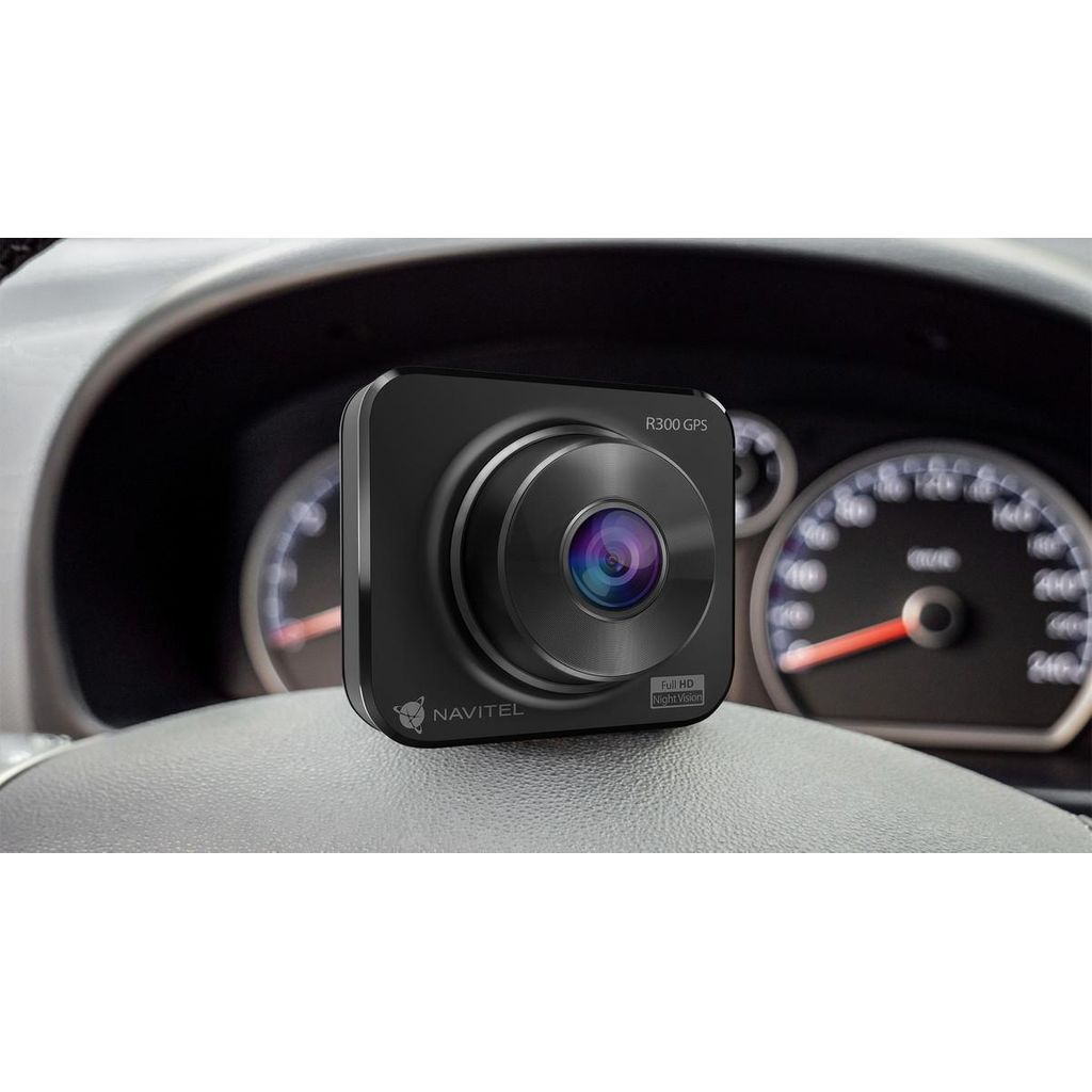 NAVITEL Auto kamera R300 GPS, Full HD, 2" ekran, Night Vision, GPS, kut snimanja 140°, G-senzor, aplikacija