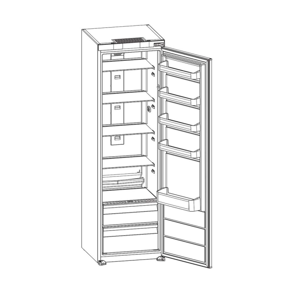 VOX ugradbeni hladnjak IKS 2790 E [E, V: 294 l, V: 177 cm, HumidityControl]