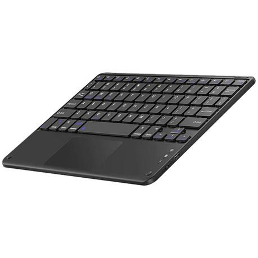 BlackView ultra tanka bežična Bluetooth tipkovnica K1, univerzalna, za sve Android / iOS / Windows tablete, punjiva baterija, 78 tipki, crna