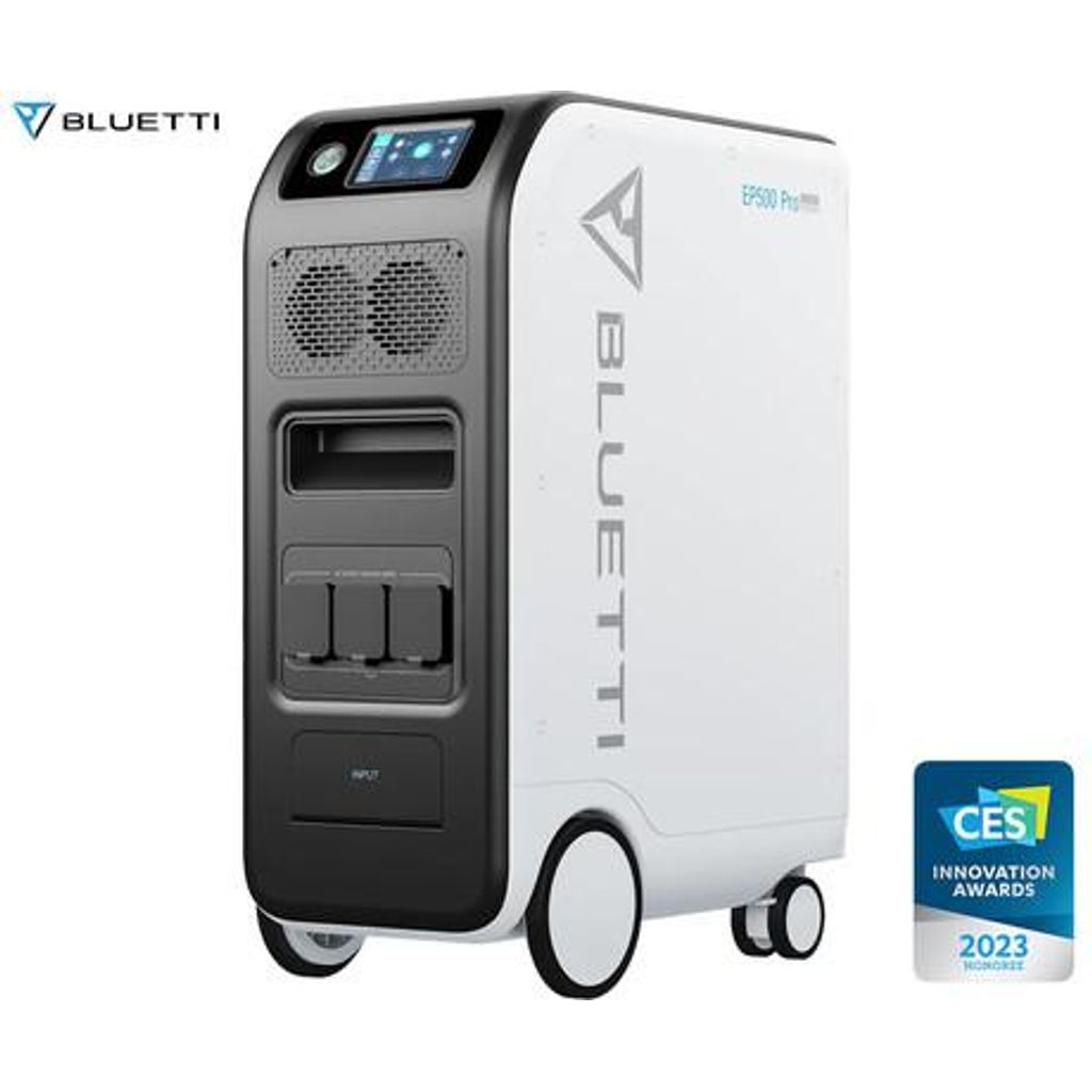 BLUETTI EP500Pro prijenosna stanica za punjenje / kućna baterija, 5100Wh, 3000W, uređaji za punjenje / napajanje / UPS, USB-A/USB-C/DC utičnice, proširivi kapacitet, aplikacija