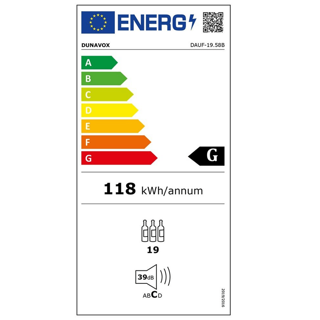 DUNAVOX vitrina ZA vino DAUF-19.58B