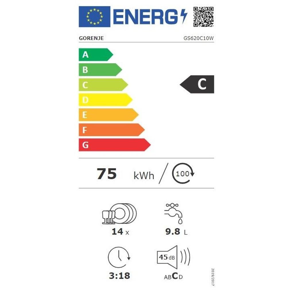 GORENJE Samostojeća perilica posuđa GS620C10W