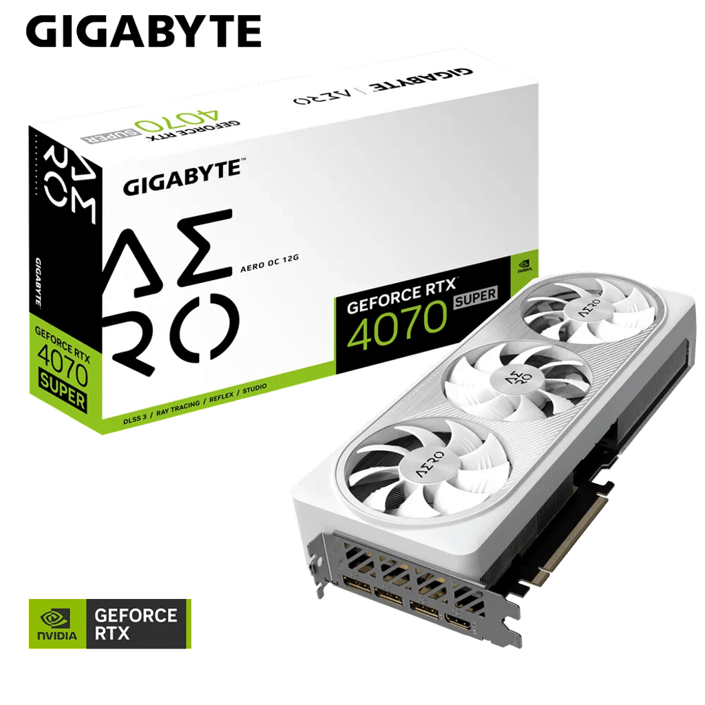 GIGABYTE Grafička kartica GeForce RTX 4070 SUPER AERO OC 12G, 12GB GDDR6X, PCI-E 4.0