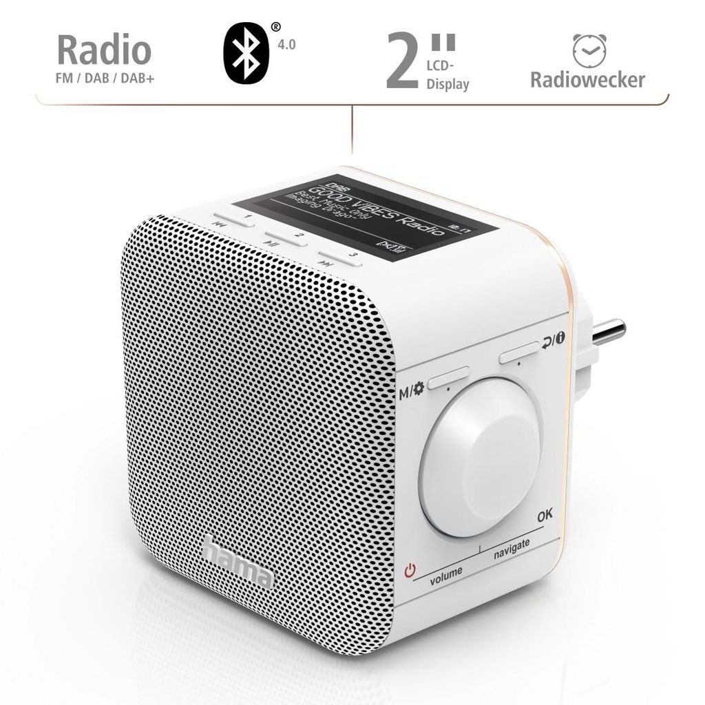 HAMA "DR40BT-PlugIn" Digitalni radio, FM/DAB/DAB+/Bluetooth®