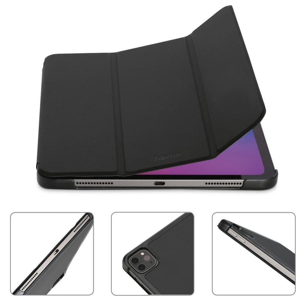 HAMA "Foldable" maska ​​za Apple iPad Pro 12.9" tablet (2020/2021/2022), crna