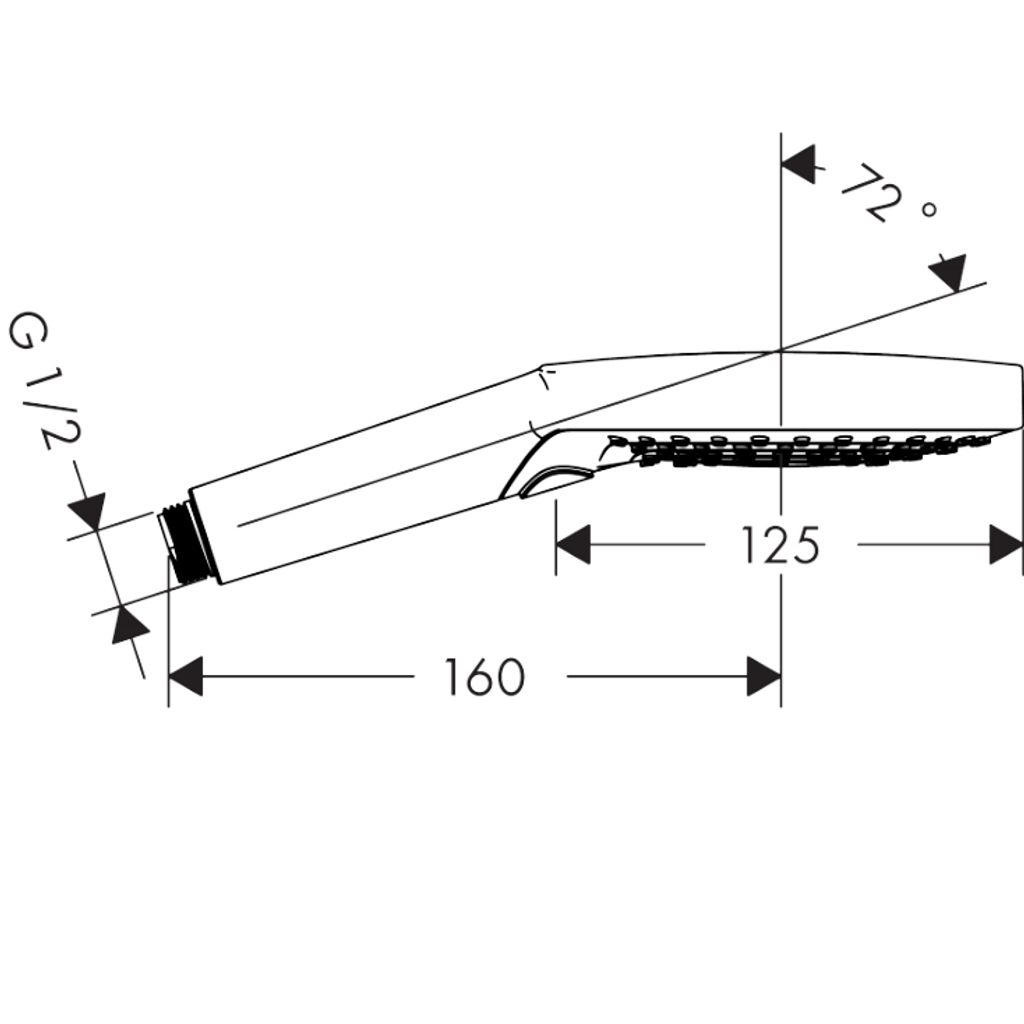 HANSGROHE ručka za tuš RAINDANCE Select S 120 3 jet – krom (26530000)