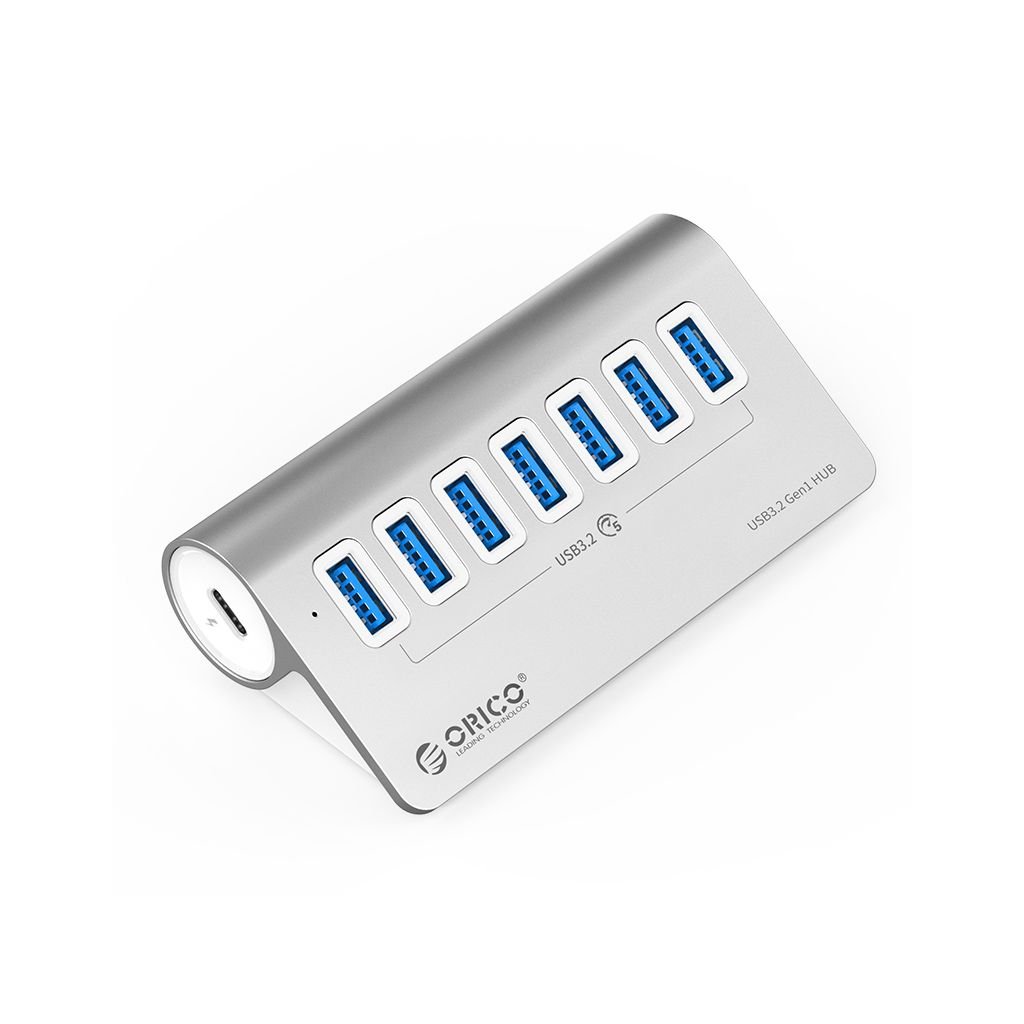 ORICO USB-C hub sa 7 ulaza, 7x USB-A 3.2 Gen2, 10 Gbps, ALU, M3U7-G2