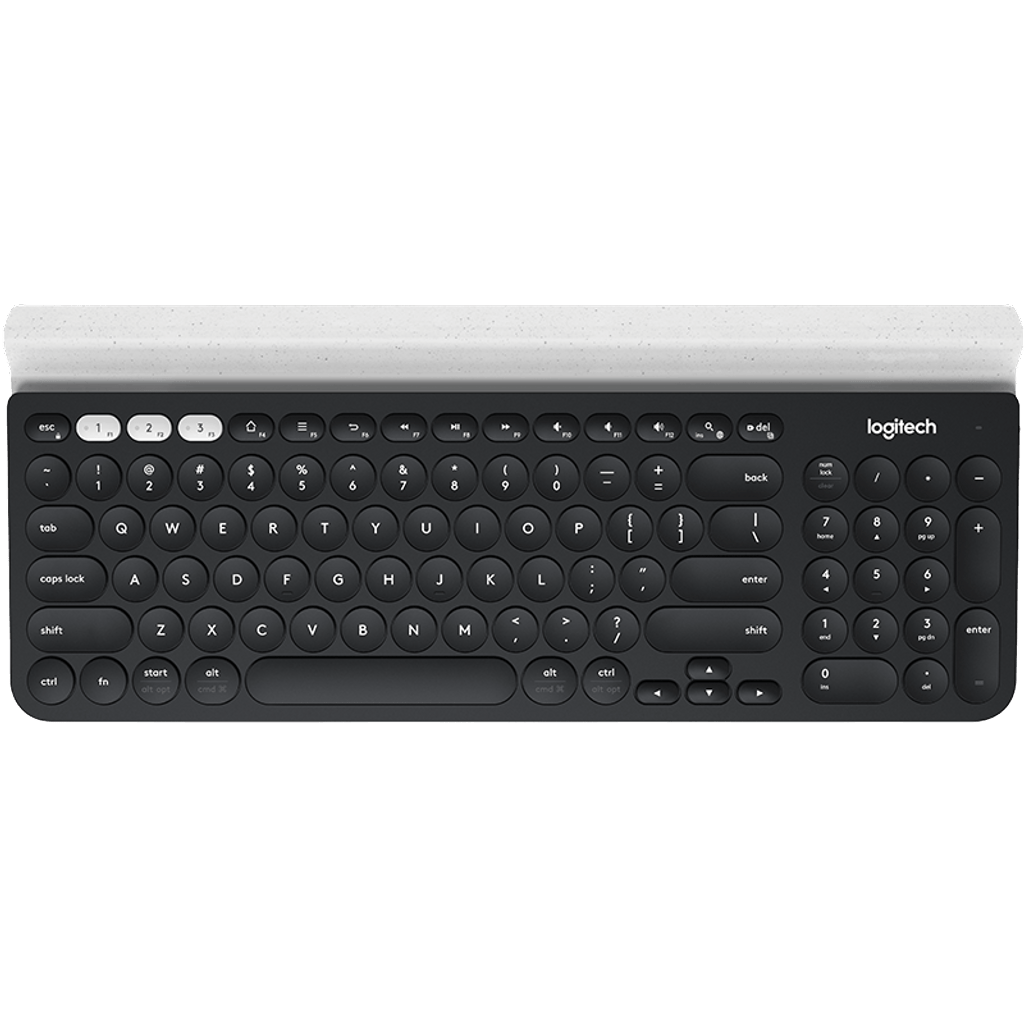 LOGITECH tipkovnica K780 s više uređaja, bežična, crna/bijela