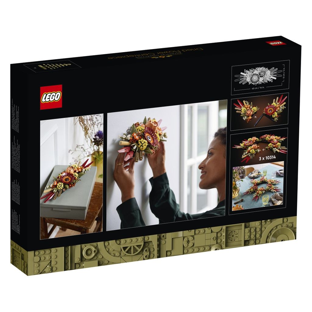 LEGO Ikone Desktop dekoracija od suhog cvijeća -10314