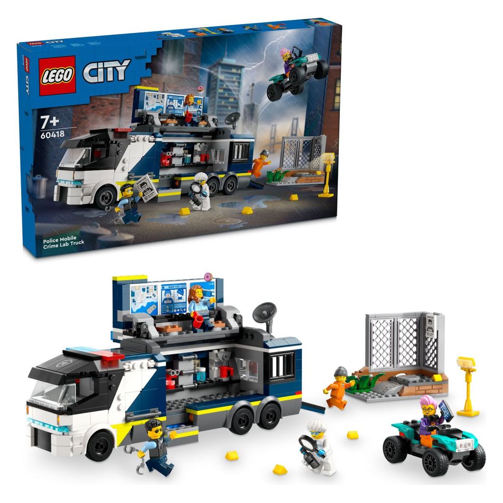 LEGO CITY 60418 Policijski mobilni forenzički laboratorij