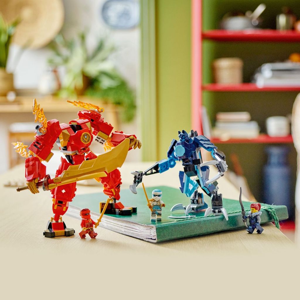 LEGO NINJAGO 71808 Kai's Elemental Robot Fire Armor