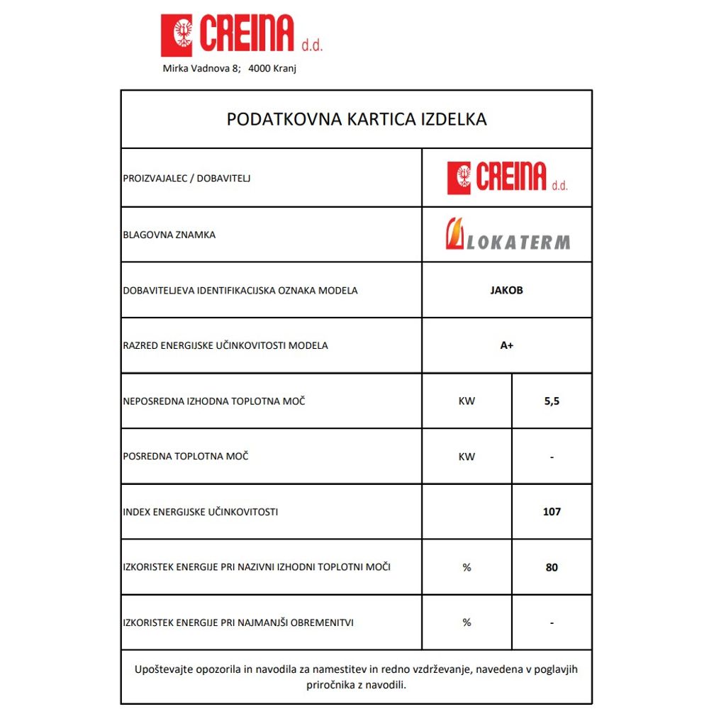 LOKATERM kamin na drva Jakob 5,5 kW (mramorna obloga) 4017612/4018026