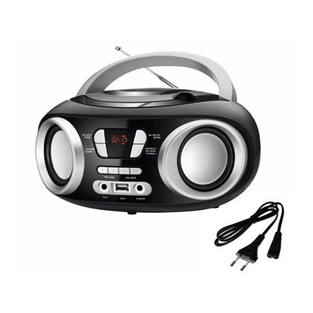 MANTA MM9310BT CHILLI radio prijemnik, FM radio, Bluetooth 5.1, žičani / bežični rad, LCD zaslon, gumbi za upravljanje, ručka za nošenje, USB / AUX / Audio-in, crno srebrna