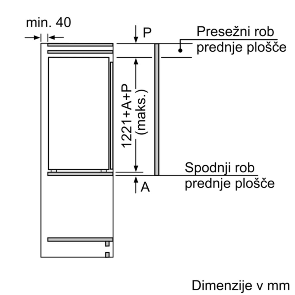 BOSCH ugradbeni hladnjak KIR41NSE0