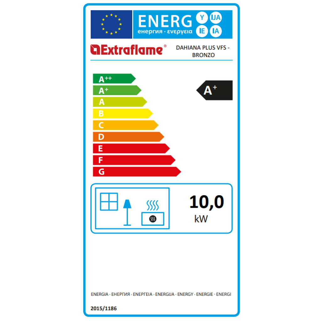 NORDICA peć NA pelete Dahiana Plus VFS - 10 kW slonovača