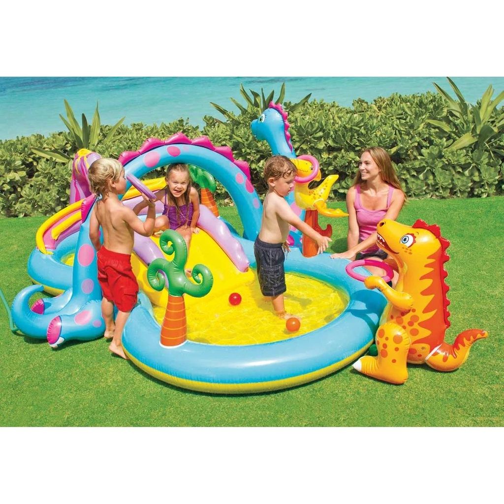 INTEX dječji bazen vodeni centar dinoland 333x229x112 cm