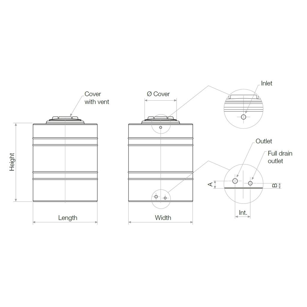 Spremnik vode ROTOTEC Q200