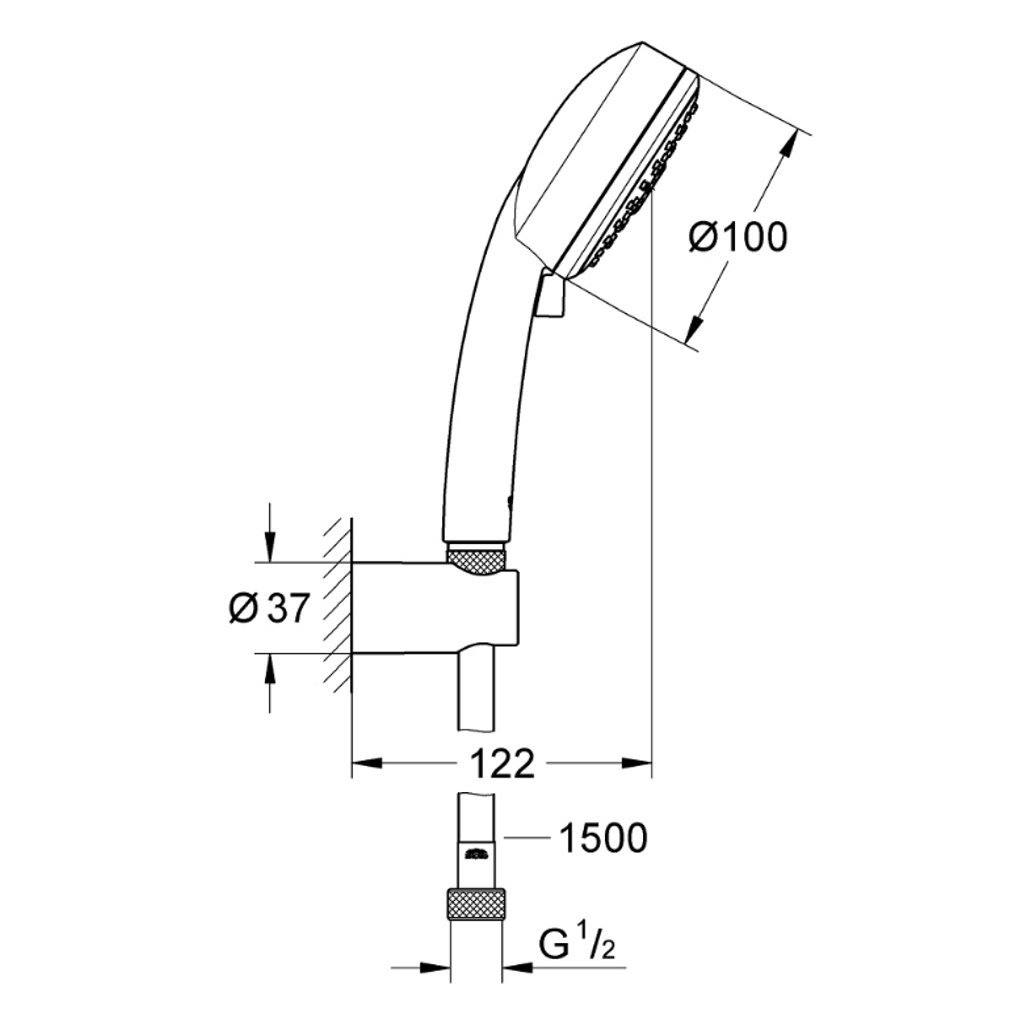 GROHE set za tuširanje New Tempesta Cosmopolitan 100 (27588002)