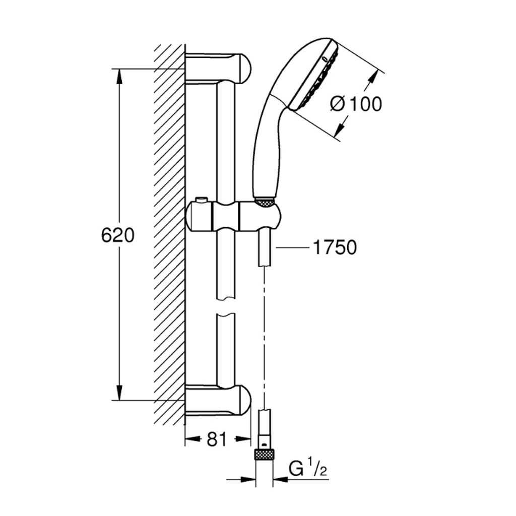 GROHE set ZA tuširanje NEW TEMPESTA (27795001)