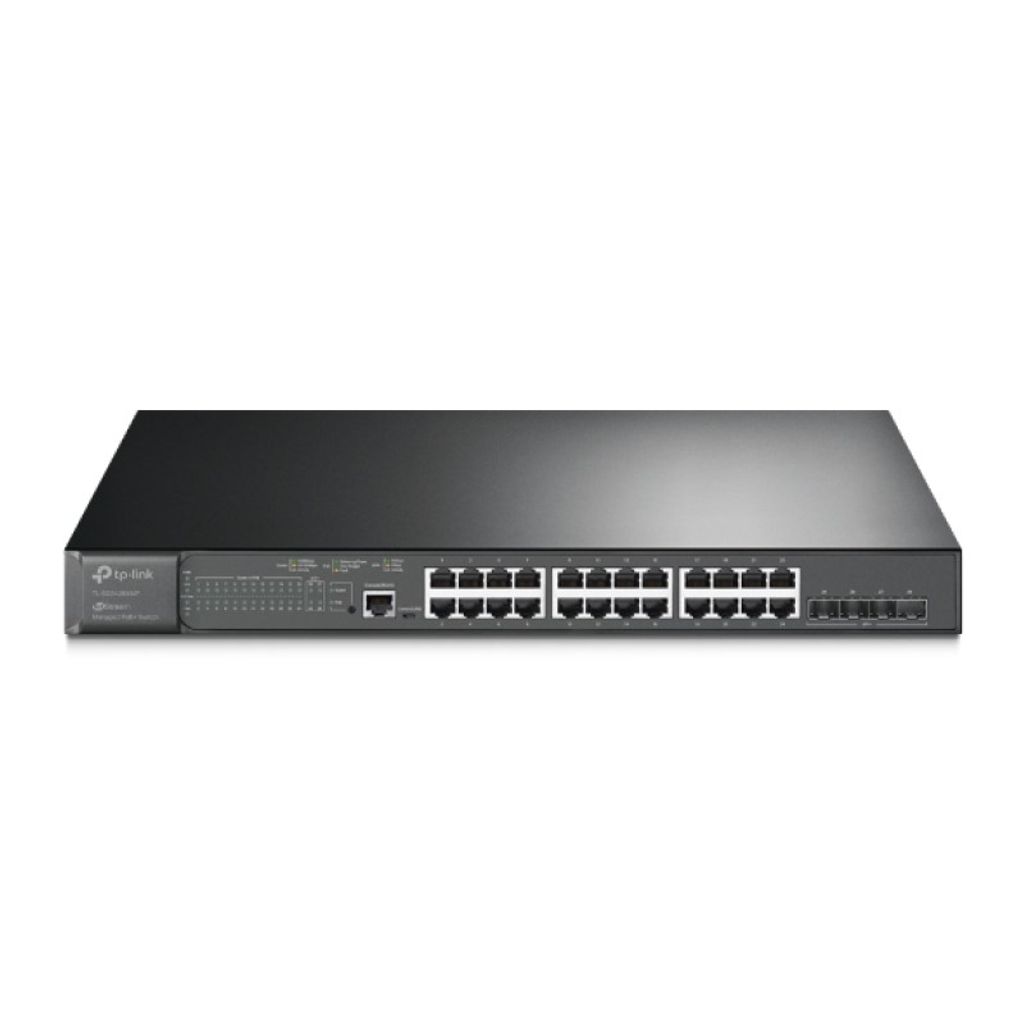 TP-LINK JetStream gigabitni PoE+ preklopnik s 24 priključka s 4 priključka 10GE SFP+ L2+