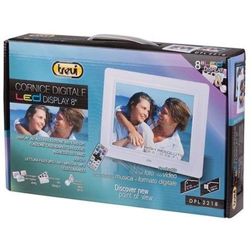 TREVI DPL2218 Digitalni okvir za fotografije, 8'' (dijagonala ekrana 20,32cm), crni