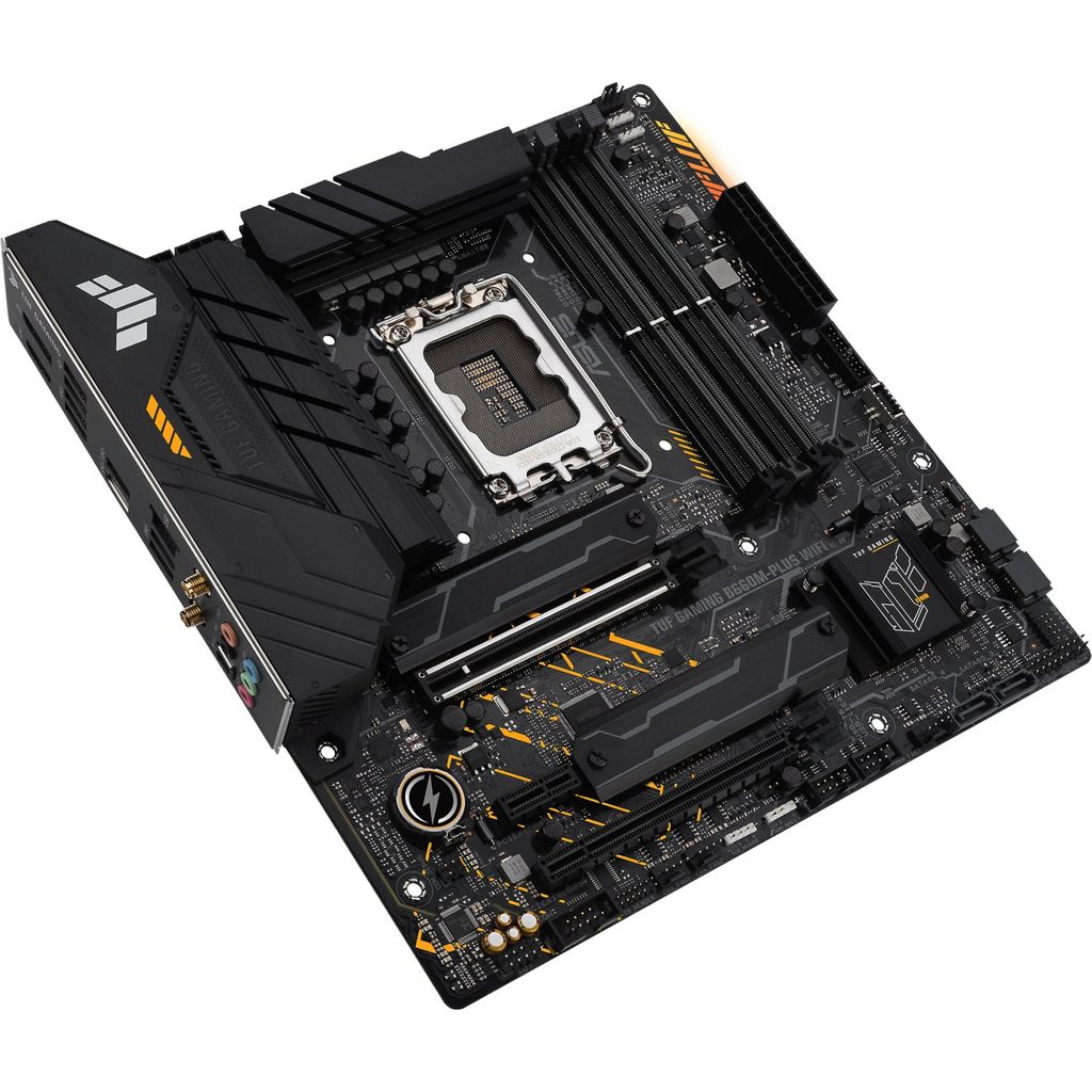 Asus osnovna ploča Tuf GAMING B660M-PLUS WIFI, DDR5, SATA3, USB3.2Gen2x2, DP, WiFi, LGA1700 MATX