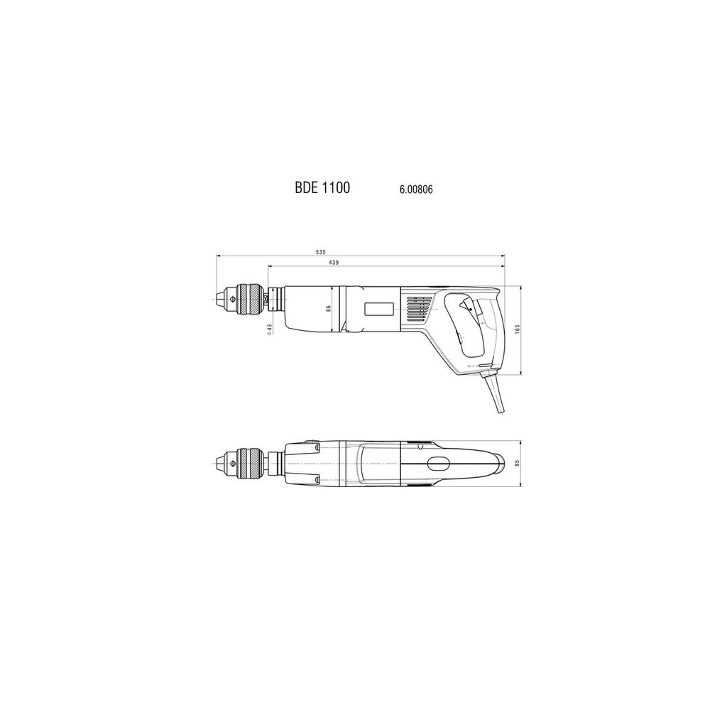 METABO bušilica BDE 1100 (600806000)