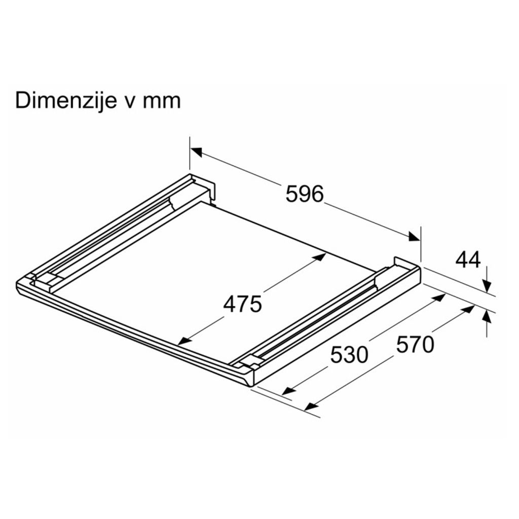 BOSCH Dodatni pribor za perilice/sušilice, WTZ27500