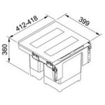 FRANKE sortirka otpada GARBO 45-2 (121.0200.692)