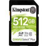 KINGSTON  Memory Card Canvas Select Plus SD 512GB