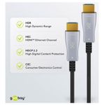 GOOBAY Hybrid High Speed ​​​​HDMI to HDMI 50m s Ethernet AOC 4K 18Gbit/s pozlaćenim kabelom