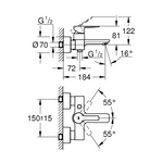 GROHE armatura za kadu/tuš s jednom ručkom Lineare (33849DC1)